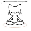 Zen Cat Vinyl Sticker premium product image 3