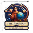 The Prodigy Of Knowledge Renaissance Style Cosmic Thinker Sticker premium product image 2