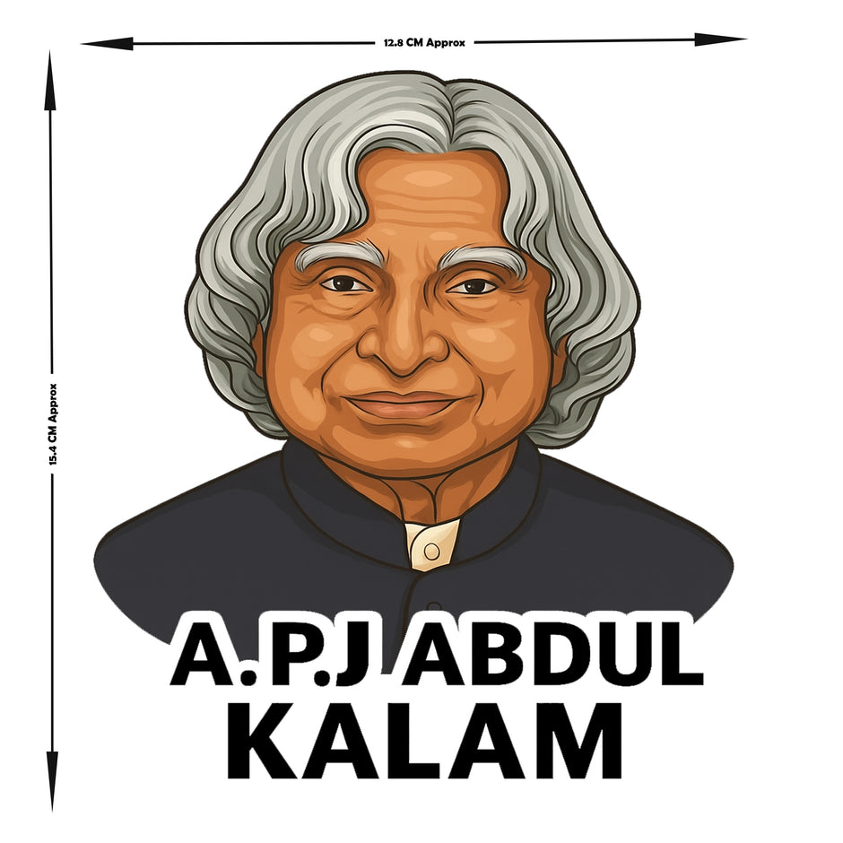 A P J Abdul Kalam Vinyl Sticker Inspirational India Decal premium sticker image view 2
