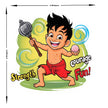 Strength Courage Fun Chhota Warrior Vinyl Sticker premium product image 2