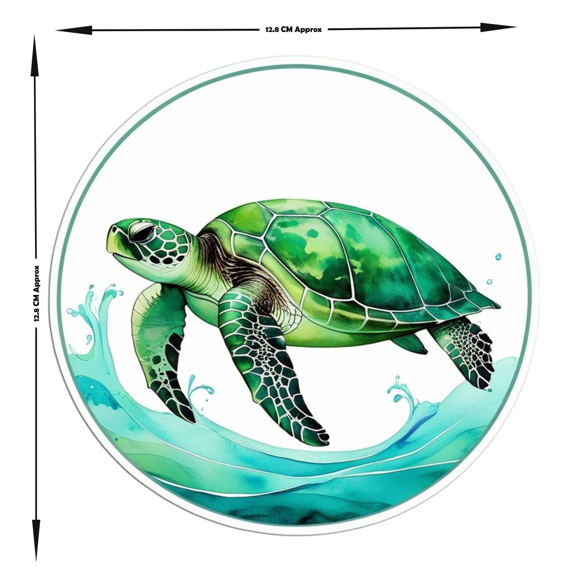Vastu Sea Turtle Vinyl Sticker Peace Prosperity Symbol For Home Or Workspace premium vinyl sticker product image 4