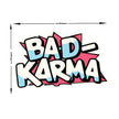 Bad Karma Bold Comic Typography Vinyl Sticker premium product image 3