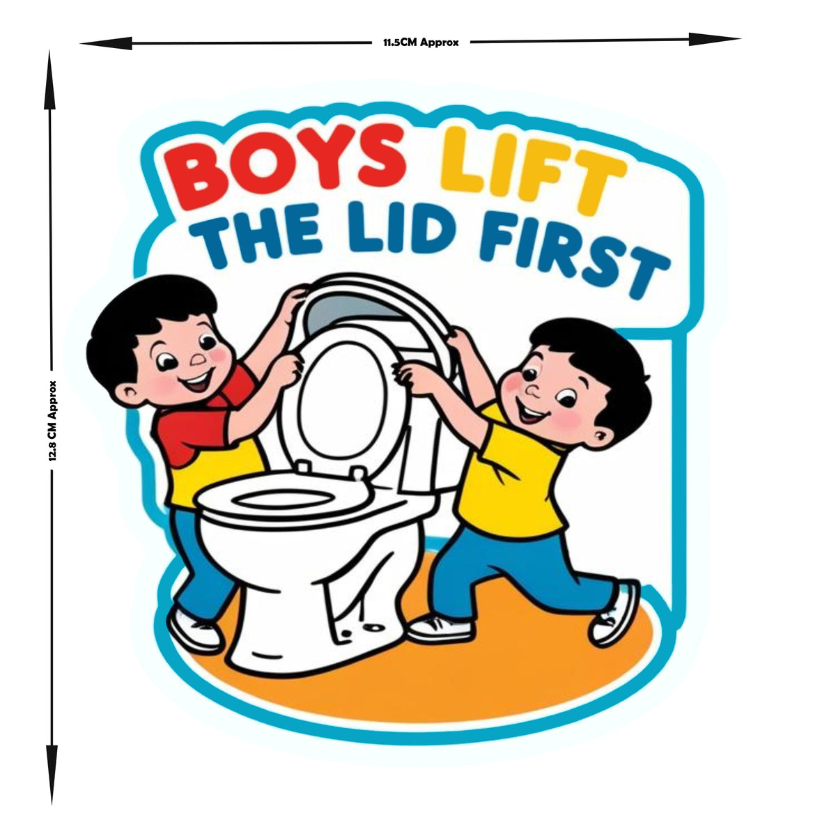 Boys Lift The Lid First Fun Hygiene Sticker premium product image 3