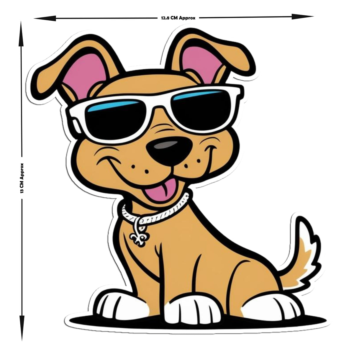 Cool Pup Vibes Swaggy Dog Vinyl Sticker premium product image 2
