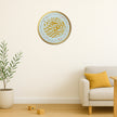 Premium Islamic Round Sticker Elegant Arabic Calligraphy With Floral Frame Sticker Copy premium vinyl sticker product image 2