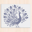 Royal Peacock Wall Frame – Reflective Mandala-Style Feathers in Premium Art premium sticker image view 1