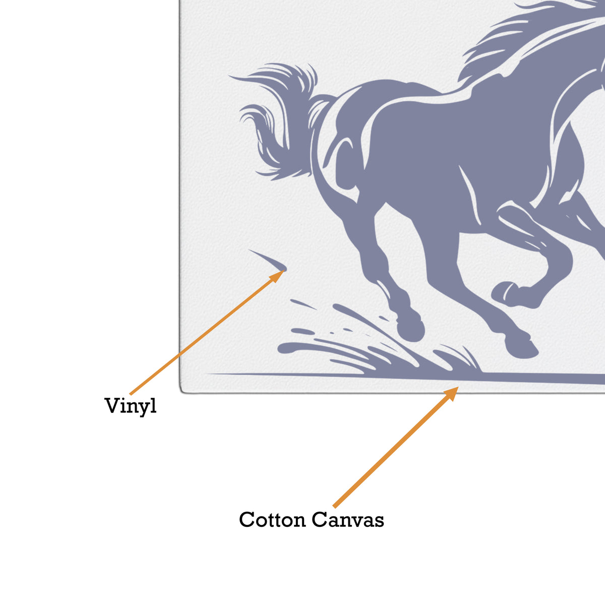 Running Horse Wall Frame Reflective Power Energy Artwork For Motivation premium sticker image view 4