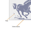 Running Horse Wall Frame Reflective Power Energy Artwork For Motivation premium sticker image view 4