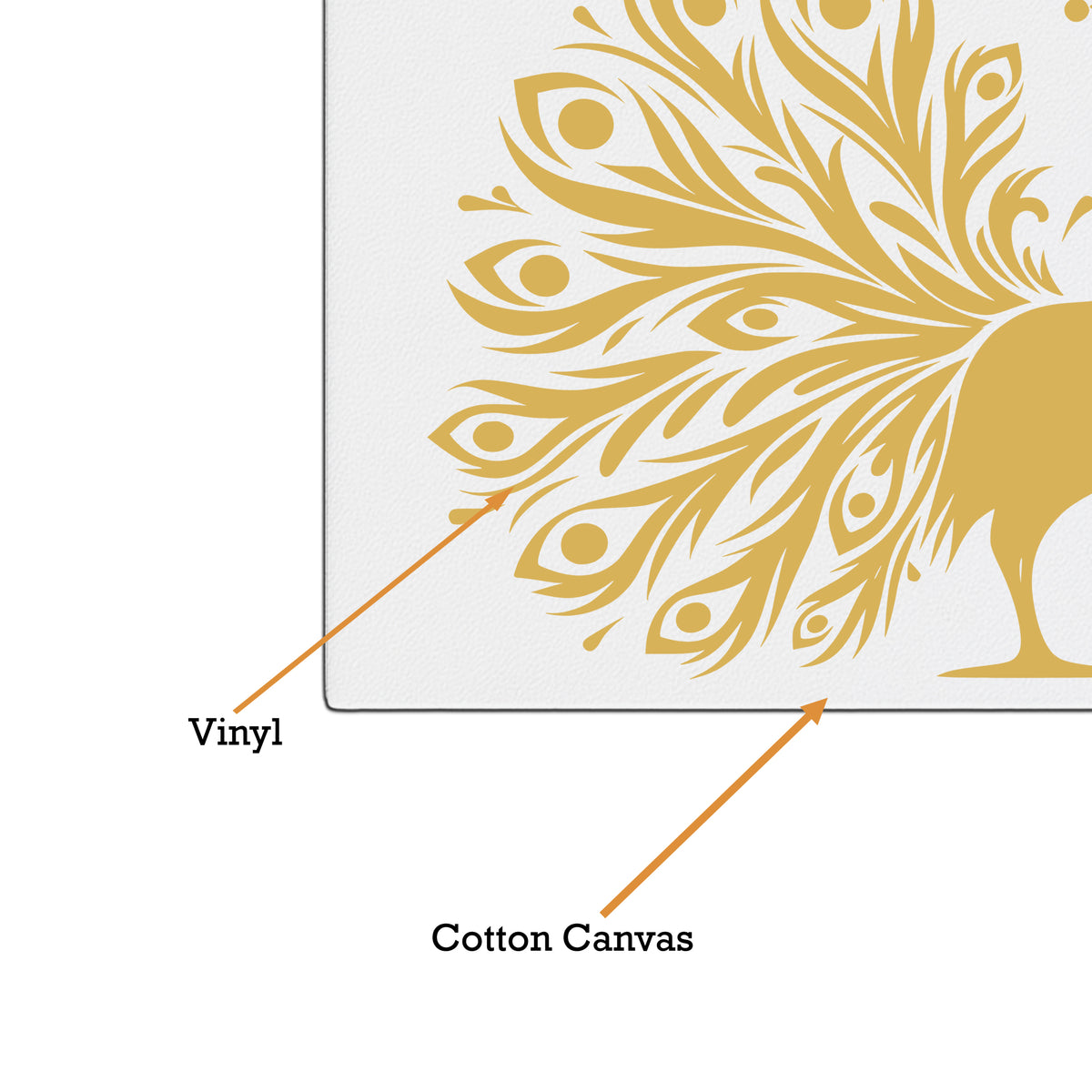Royal Peacock Wall Frame Graceful Indian Bird Art In Minimal Style premium sticker image view 3