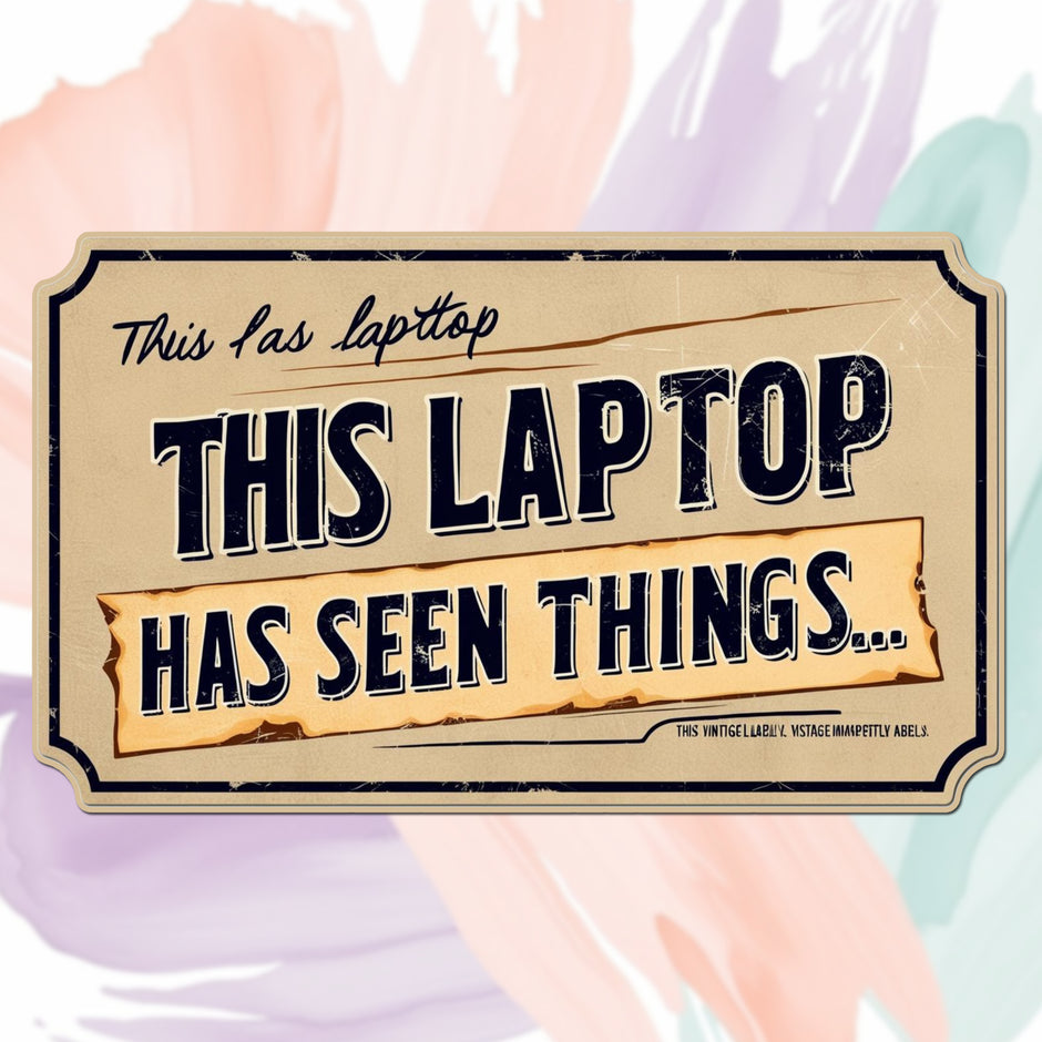 This Laptop Has Seen Things Sticker premium product image 1