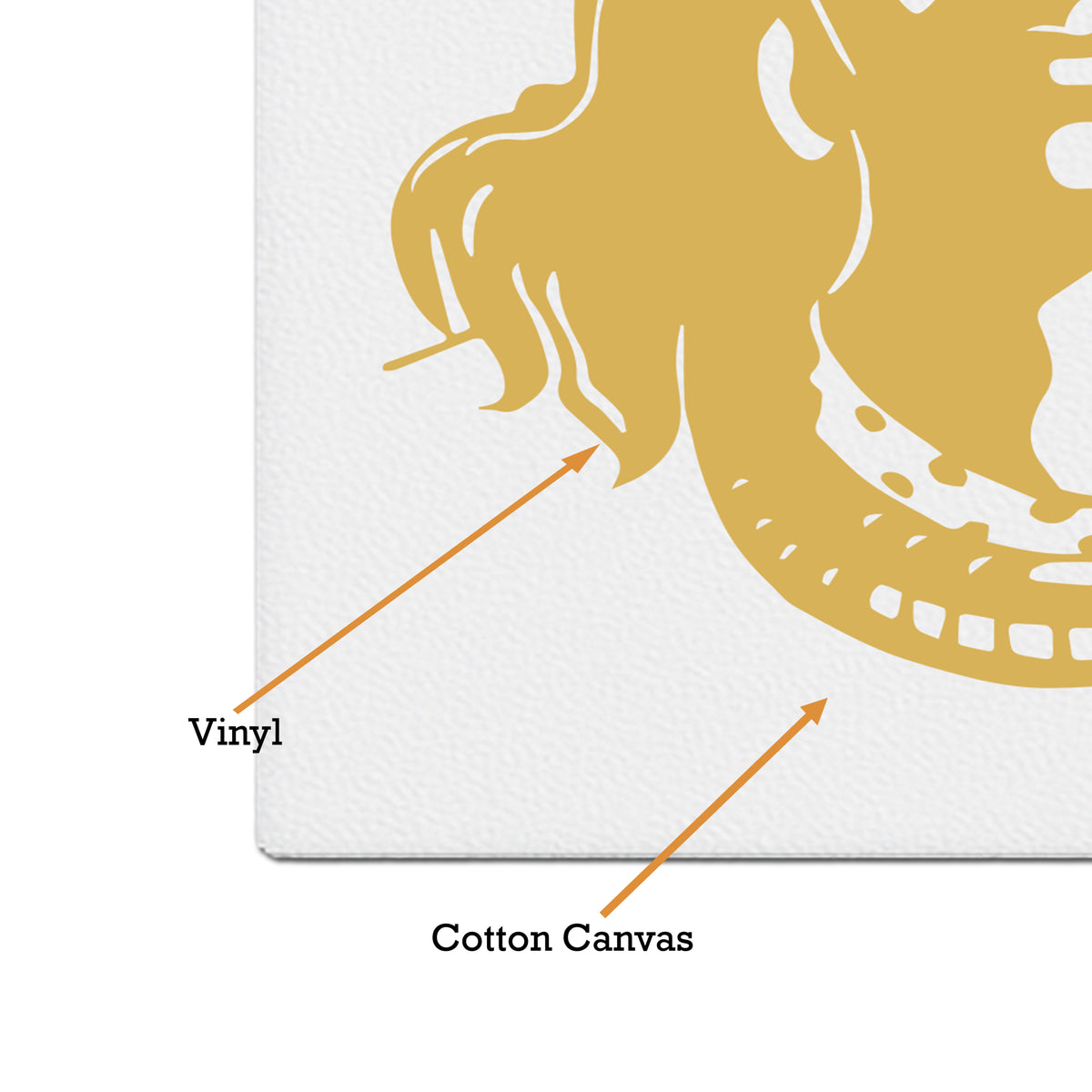 Mahadev Trishul Wall Frame Golden Vinyl Frame premium sticker image view 3